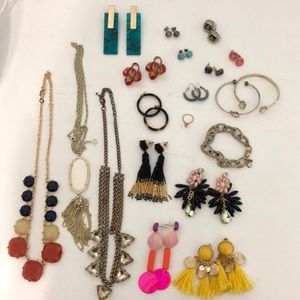 Assorted costume jewelry
